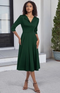 Rochie Alina verde - Img 1