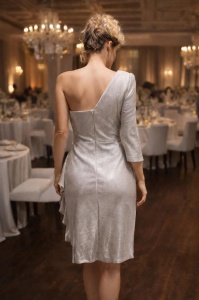 Rochie Iuliana argintiu - Img 2