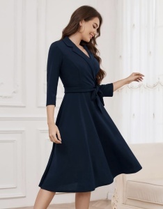 Rochie Mădălina bleumarin - Img 2