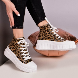 Pantofi sport Laryna animal print - Img 3