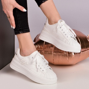 Pantofi sport Oliviana albi - Img 2