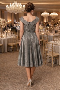 Rochie Andra argintiu - Img 2