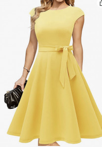 Rochie CATI Galbena