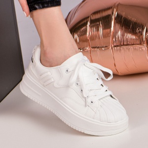 Pantofi sport Oliviana albi - Img 3