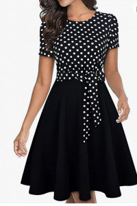 Rochie Maia negru/buline