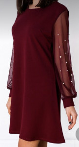 Rochie Oana bordo - Img 1
