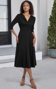 Rochie Alina negru - Img 1