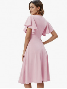 Rochie Ariana roz pudra - Img 2