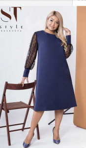 Rochie Ingrid bleumarin