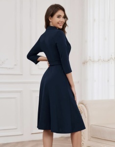Rochie Mădălina bleumarin - Img 3