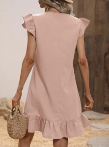 Rochie Rahela roz pudră - Img 2