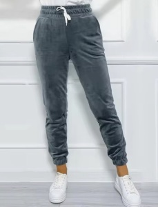Pantalon Bella catifea gri