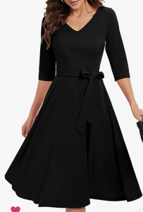 Rochie Cataleya negru - Img 1