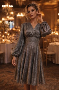 Rochie Vali argintiu