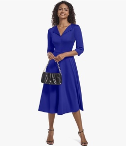 Rochie Alina albastru - Img 1