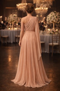 Rochie Gia roz pudra - Img 2