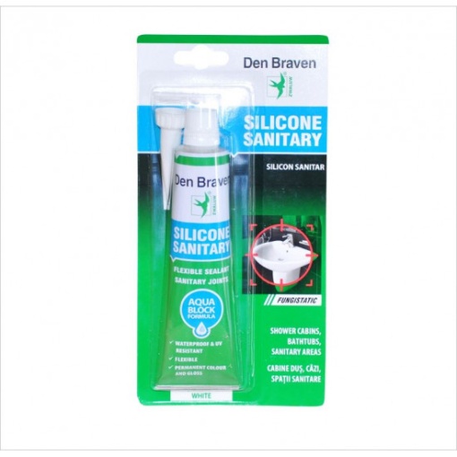 SILICON SANITAR ALB 80ML BLISTER DB DIY