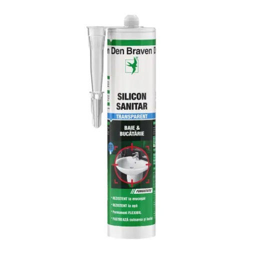 SILICON SANITAR TRANSPARENT 80ML BLISTER DB DIY