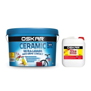 OSKAR CERAMIC SATIN D.INT ALB 15L+A4L