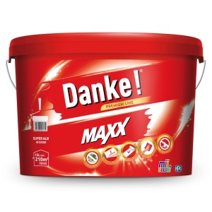 Vopsea lavabila Danke MAXX WHITE - 8.5L