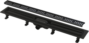 CANAL DE SCURGERE PTR DUS CU MARGINE PTR GRTAR- NEGRU MAT