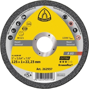 DISC DEBITARE A60 EXTRA 125X1X22.23 MM DREPT