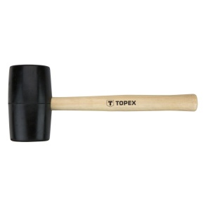 Ciocan cauciuc 63mm/680g, maner din lemn de esenta tare