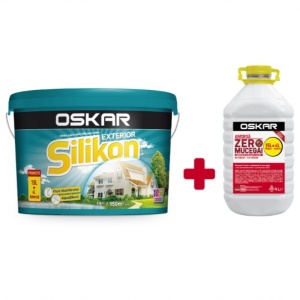 Vopsea Ultrarezistenta OSKAR Silikon - 15L + Amorsa 4L