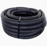 TUB FLEXIBIL PVC 0-25MM 320N NEGRU 50M/COLAC