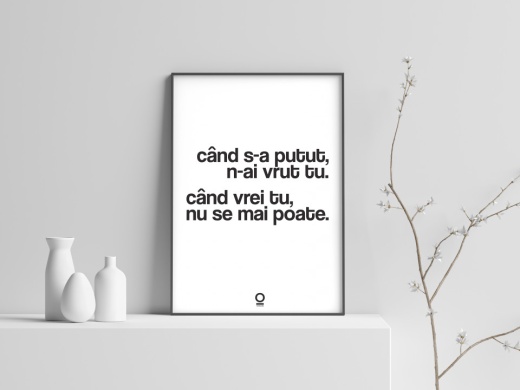 print "cand s-a putut, n-ai vrut tu"