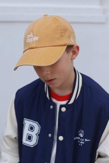 sapca unisex galben "ma, copile" - Img 2