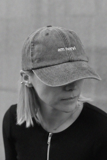 sapca unisex negru "am nervi"