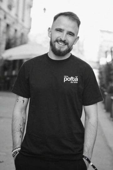 tricou unisex negru "mi-e pofta de tine" - Tombabe x Baiatul cu Cafea collab. - Img 1
