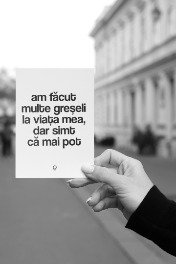 carte postala "am facut multe greseli"