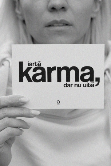 carte postala "iarta karma, dar nu uita"