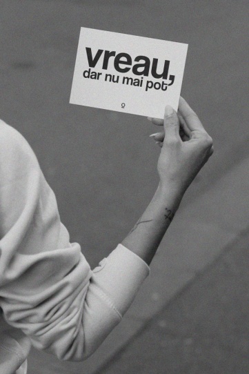 carte postala "vreau, dar nu mai pot"