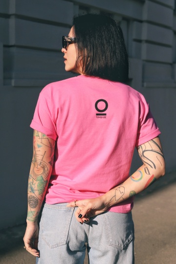 tricou unisex fuchsia "capul tuturor rautatilor" - Img 2
