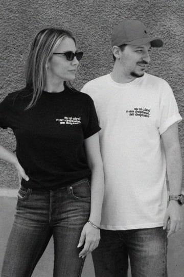 tricou unisex negru "eu si cand n-am dreptate, am dreptate" - Img 5