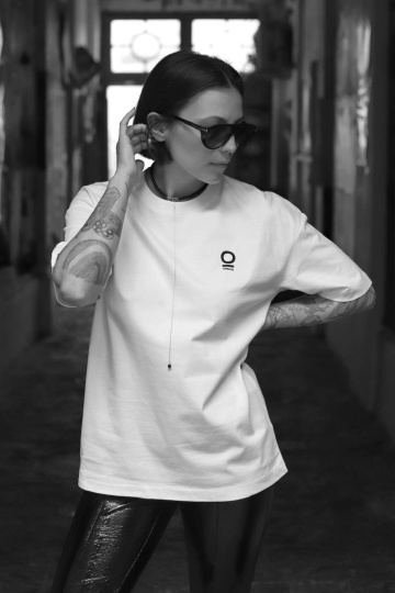 tricou unisex oversize alb "las-o asa" - Img 2