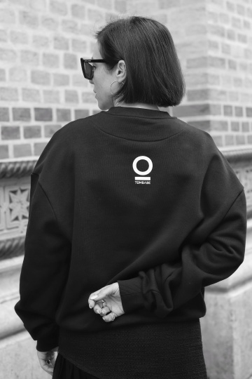 bluza unisex oversize negru "futu-i" - Img 3