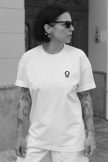 tricou unisex oversize alb "miserupe" - Img 2