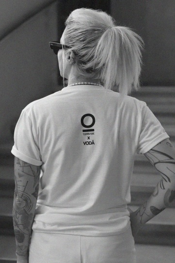 tricou unisex alb "am nervi" - Tombabe x Voda Collab. - Img 2