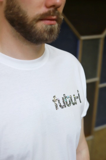 tricou unisex alb holografic "futu-i" - Img 2
