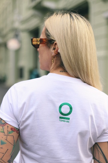 tricou unisex alb sclipici "toata o sirena" - Img 2