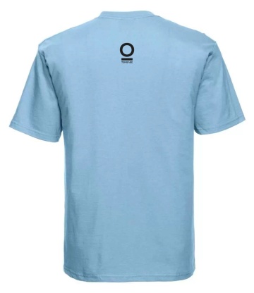 tricou unisex albastru "fragil" - Img 4