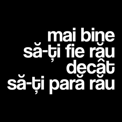 tricou unisex negru "mai bine sa-ti fie rau" - Img 2
