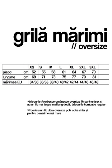 tricou unisex oversize alb "miserupe" - Img 3