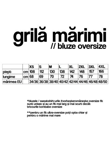 bluza unisex oversize negru "am nervi" - Img 3