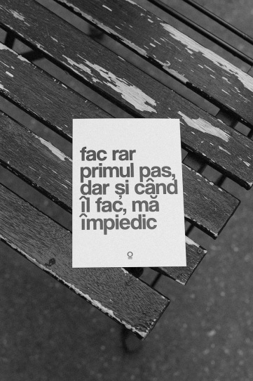 carte postala "fac rar primul pas"
