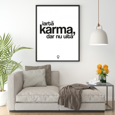 print "iarta karma, dar nu uita"